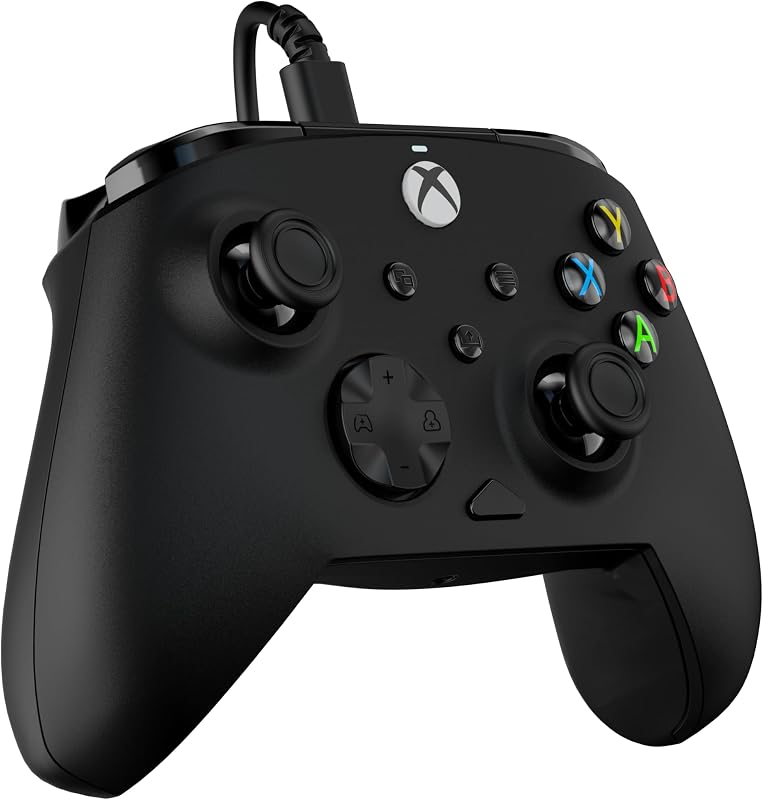 Rematch Core manette gaming filaire sous licence officielle pour Xbox Series X|S, Xbox One et PC Windows 10/11 avec Sticks à effet Hall, moteurs de vibration et gâchettes de vibration