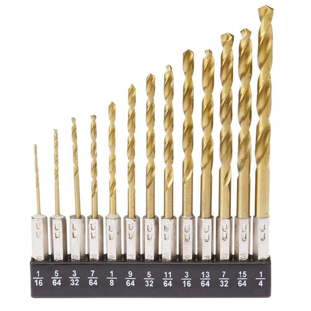 Forets Hélicoïdaux HSS Titane Plaqué 10.1mm - Perceuse Torsion Droite 2 Cannelures - Métal & Marbre