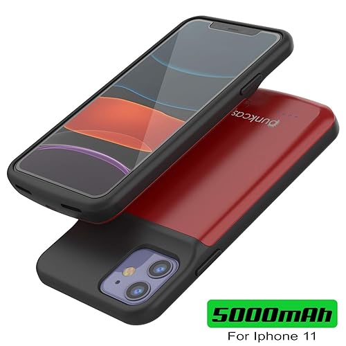 PunkJuice for iPhone 11 Battery Case, 5000mAH Fast Charging Power