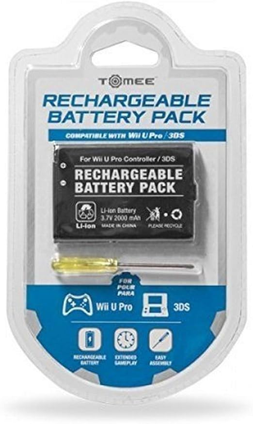 Tomee batterie rechargeable pour Wii U Pro et console