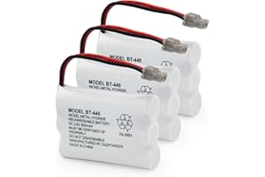 GLEPOWEER 3.6V 800mAh BT-446 Battery Compatible for BBTY0503001Uniden BT446 BT-1004 BT-1005 GE-TL26402 BT-504 CPH-488B Cordle