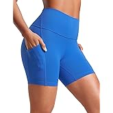 CRZ YOGA Butterluxe Biker Shorts Pockets 5" - High Waisted Volleyball Workout Athletic Yoga Womens