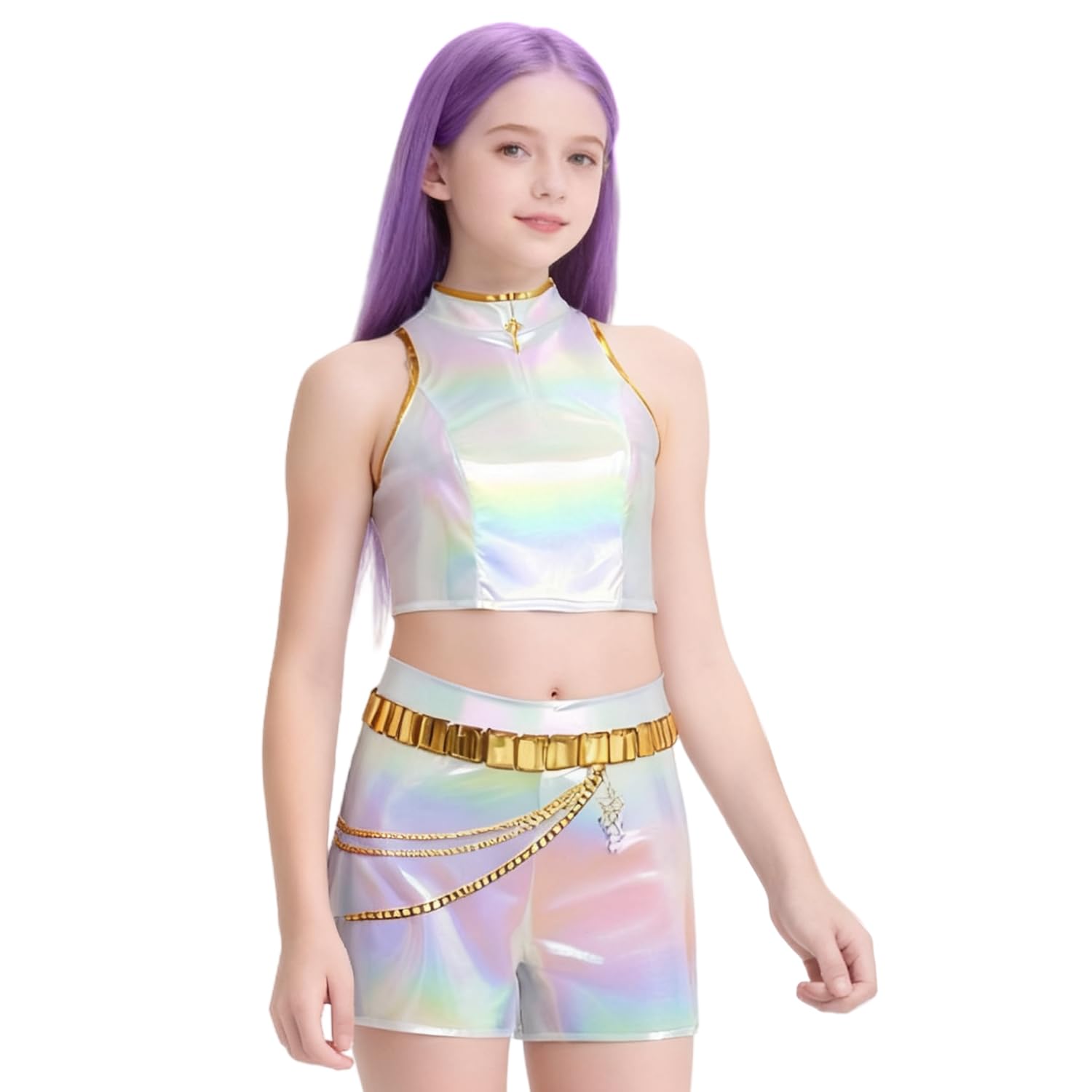 HIDLY Cute Halloween Demon Costumes Pop Singer