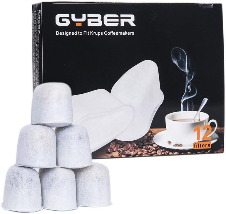GYBER 12Replacement Charcoal Water Filters for Krups Coffee MakersSet