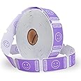 L LIKED Smile Raffle Tickets Roll Each Tickets 1''x2'', for Events, Entry, Class Reward, Fundraiser & Prizes,1000 Tickets/Single Roll -Purple
