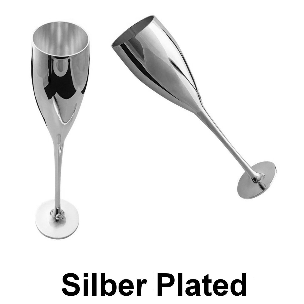 Flute Da Champagne In Plastica Con Glitter Dorato - 20 Pezzi Da 150ml, Per Feste E Matrimoni - Foto 9