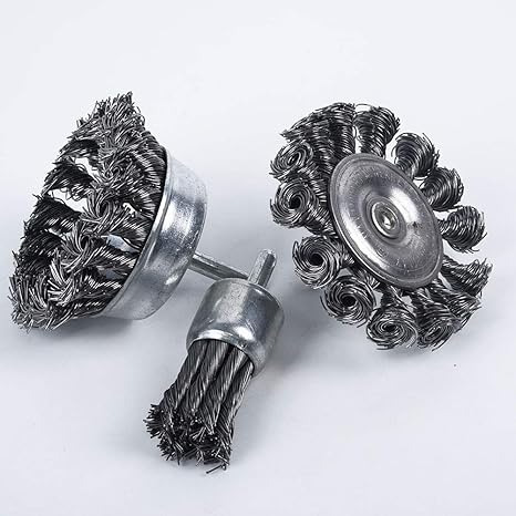 Amazon Co Jp 研磨に適しており 様々な粗い表面を研削3pcsステンレス鋼構造のカップブラシキット メタルスケール除去と研磨ツール ホーム キッチン