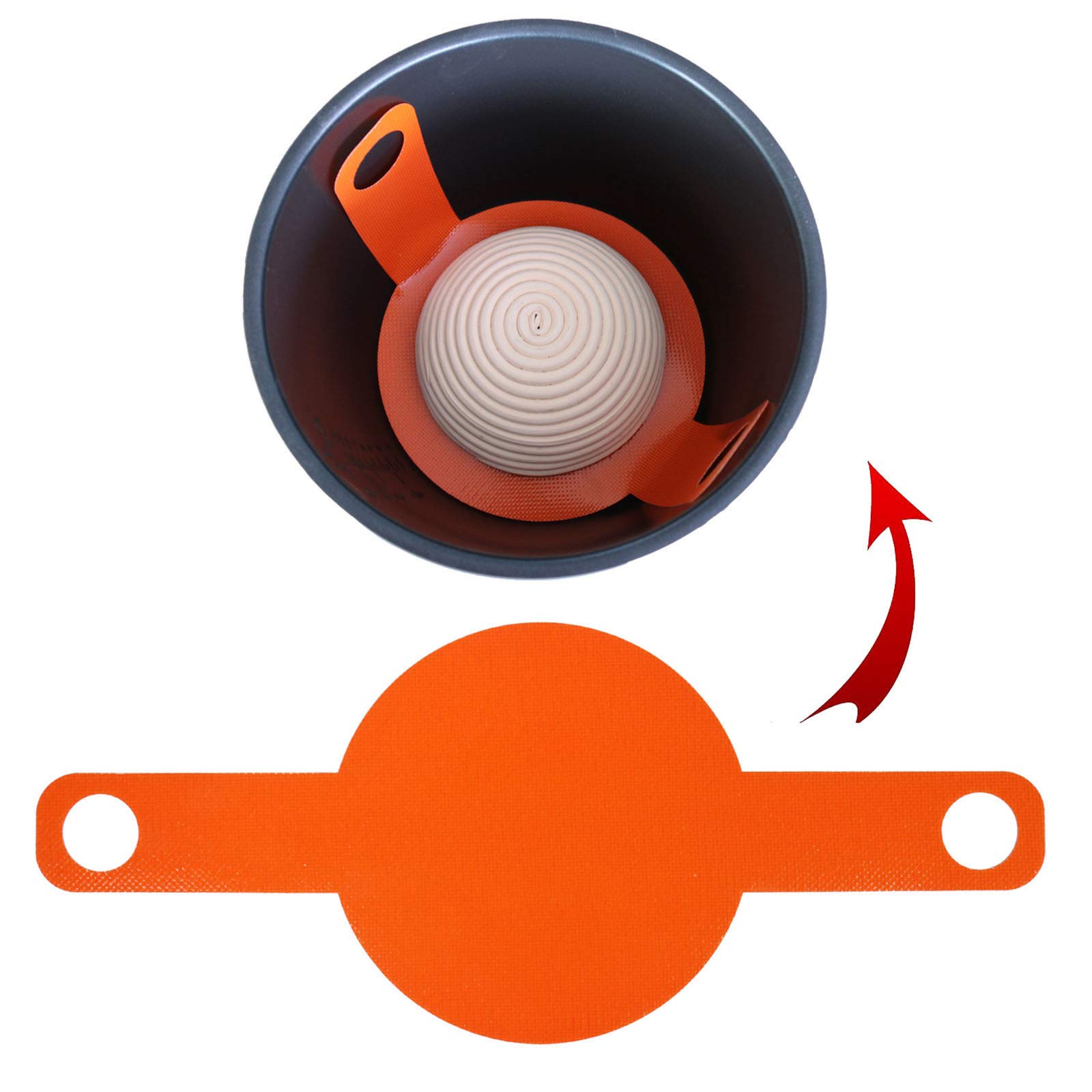 Silicone Baking Mats for Dutch Oven Accessory Dough Drop/Dough Bread Sling Baking mat Silicone Insulation pad for Sourdough Bread Replace Parchment Paper