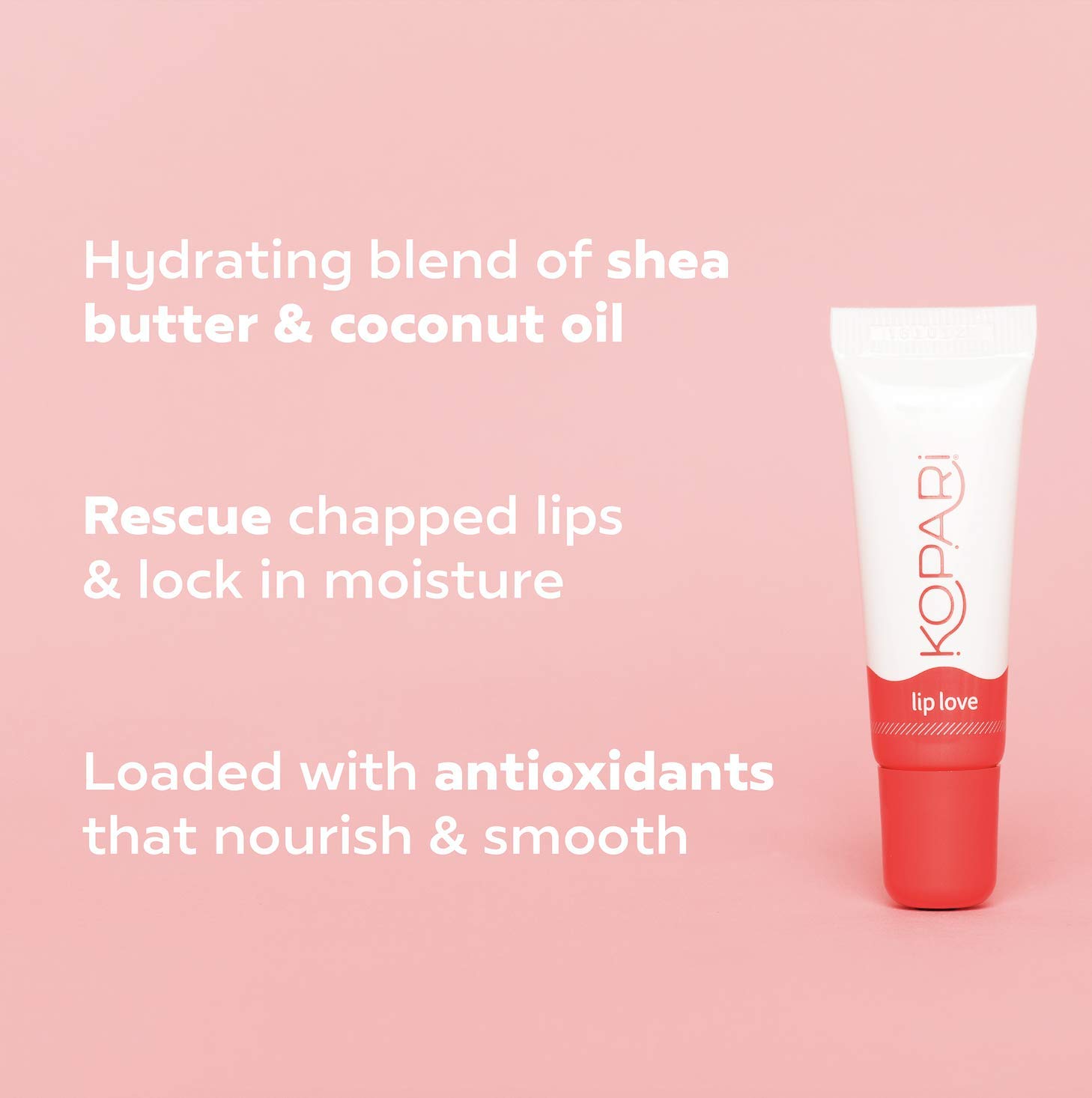 Kopari Coconut Lip Glossy - Clear - Hydrating and Moisturizing Coconut Oil, Vitamin E and Shea Butter Lip Gloss With 100% Organic Coconut Oil, Non GMO, Vegan Sulfate Free 0.35 Oz : Beauty