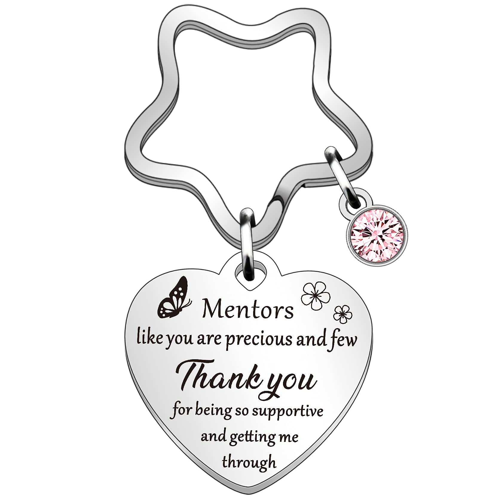 QMVMV Thank You Keyring Gifts for Mentors Volunteer Special Teacher Teaching Assistant Mentor Gift for Woman