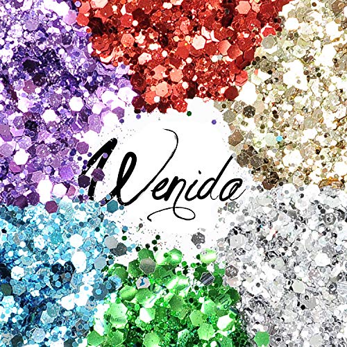 Glitter Wenida Holographic Cosmetic Festival Chunky Body Glitter for Nail Hair Face