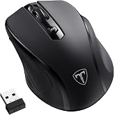 LODVIE Wireless Mouse, 2.4G Ergonomic Computer Mouse USB Mouse for Laptop | Ergonomic, 5-Level 2400, 24 Months Battery Life, Portable for PLaptop, PC, Computer, Chromebook, Notebook
