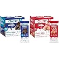 Quest Nutrition Frosted Cookies Twin Pack Bundle, Chocolate Cake 1g Sugar 11g Protein 2g Net Carbs and Strawberry Cake 1g Sugar 10g Protein 2g Net Carbs, Gluten Free, 16 Cookies Each