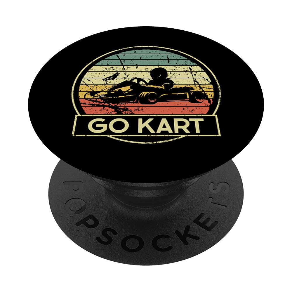 Go Kart Racing Driver Gokart Motorsport Kart PopSockets Swappable PopGrip