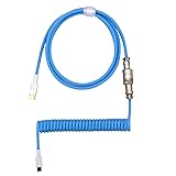Kraken Light Blue Coiled Keyboard Cable - Artisan