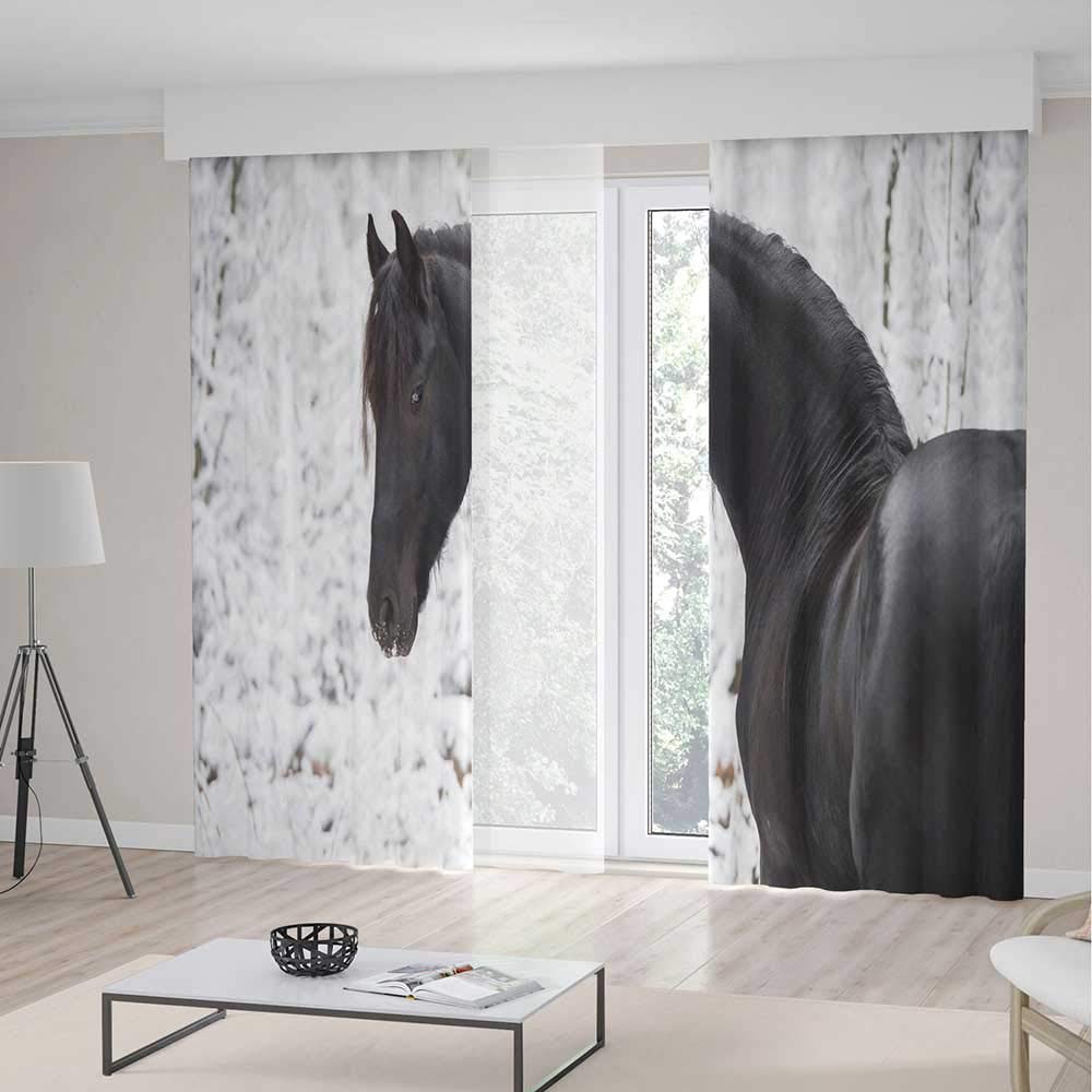 Amazon Com Yoliyana Windows Blackout Curtain Equestrian