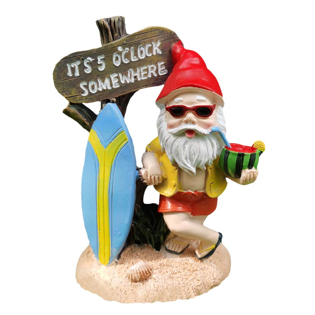 IMIKEYA Creative Resin Garden Dwarf Figurine Cartoon Decoration for Outdoor Ornament for Fairy Garden Willow Tree Display