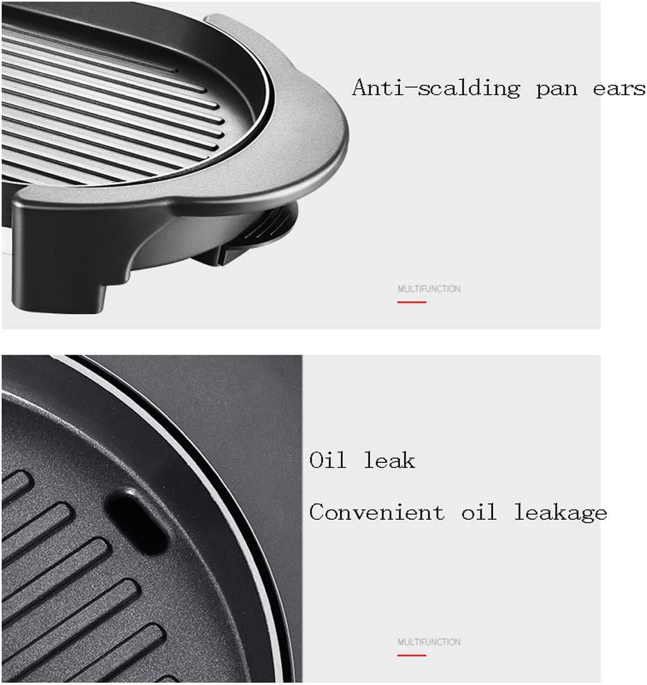 review zaizai 3-in-1Indoor Electric Grill Dual Temperature Control, Ultra-Fast Heating, Non-Sticky and Easy to Clean Large Capacity and Multi-Function,BBQ Smokeless Grill with 2200W