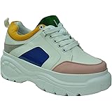 black platform trainers