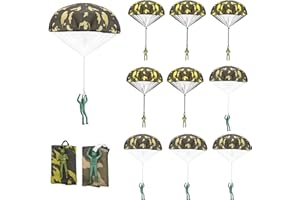 SUPRBIRD Parachute Toy, Tangle Free Throwing Toy Parachute, Outdoor Toss It Up Flying Toys for Kids, No Battery Throwing Hand Toy for Kids Party Favor