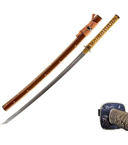 Amazon.com : HMS Japanese Samurai Katana Sword, Brass Bamboo Tsuba