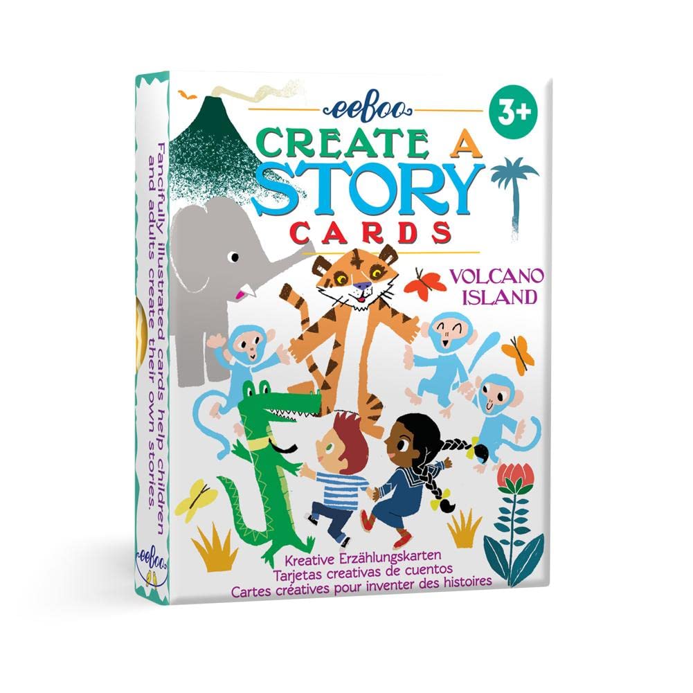 eeBoo Volcano Island Create A Story Pre-Literacy Cards