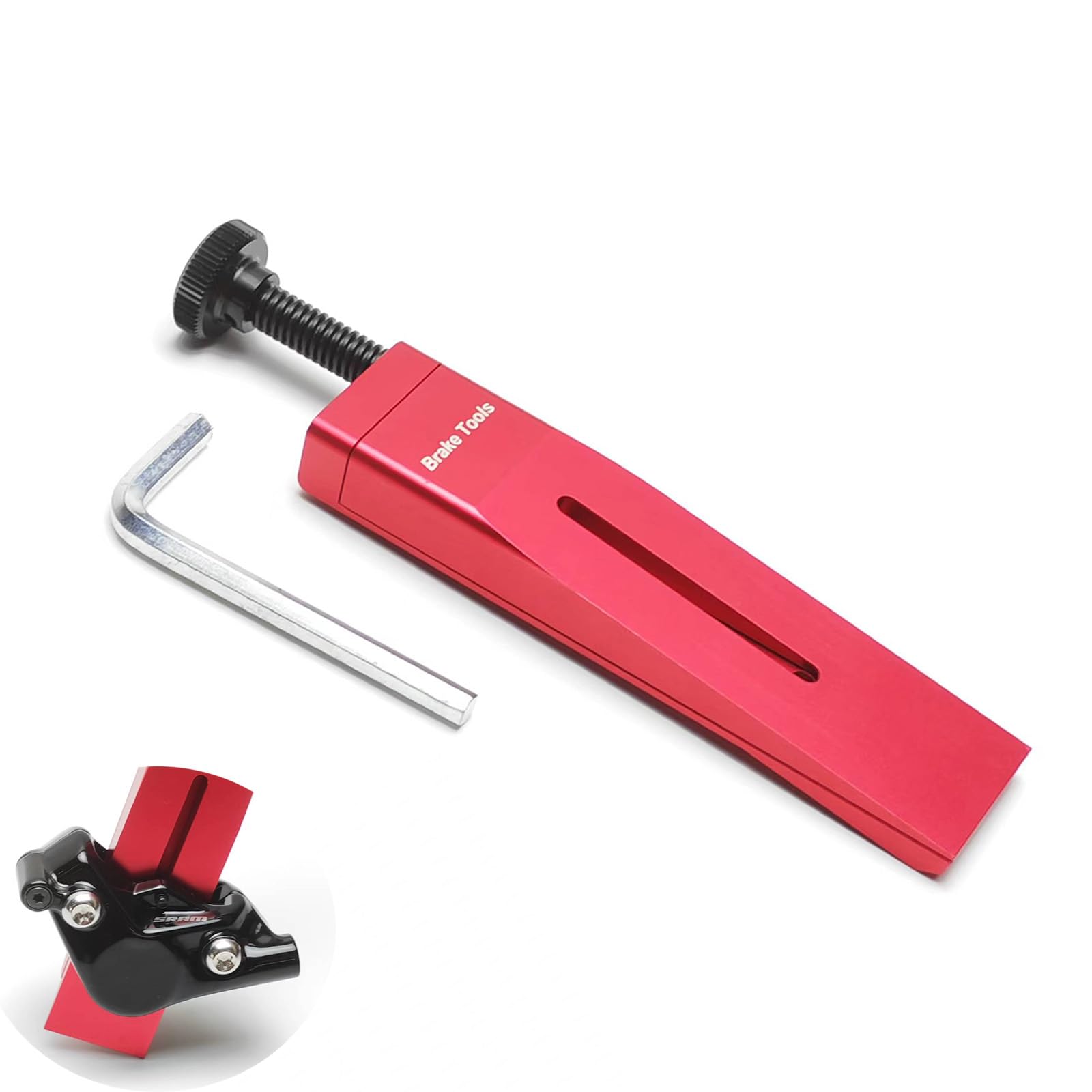 takewell Piston Press Tool for SRAM Brake Caliper, Bike Hydraulic Disc Brake Caliper Piston Tool, Brake Caliper Accessories, Red, New Version.