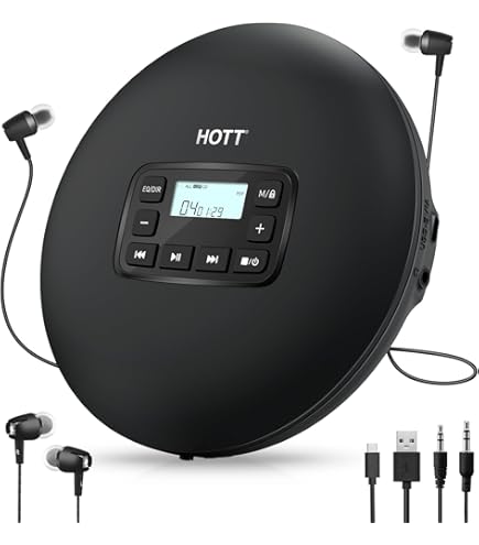 Amazon.com: HOTT CD903TF Portable CD Player with Bluetooth and FM