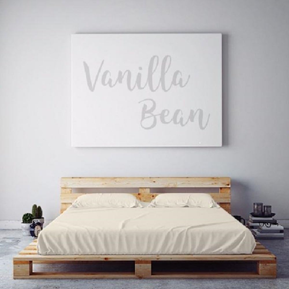PeachSkinSheets Night Sweats: The Original Moisture Wicking, 1500tc Soft Queen Sheet Set Vanilla Bean