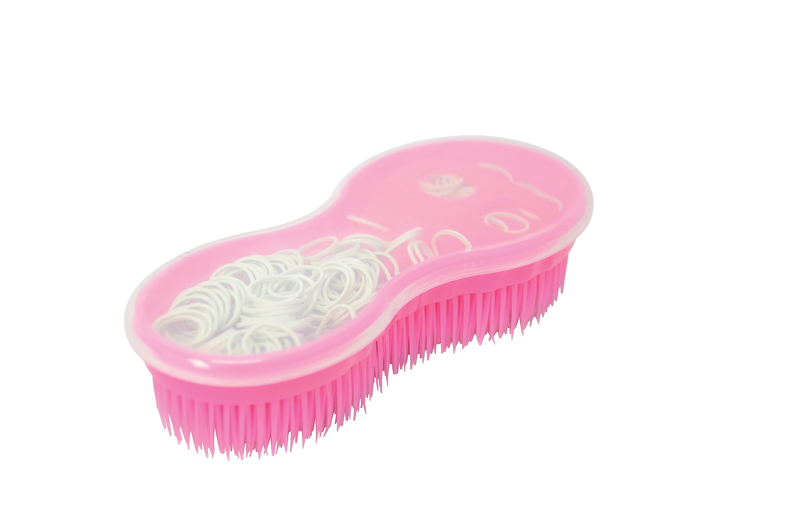 Lincoln Ultimate Brush with Plaiting Kit Pink with White Bands 7974