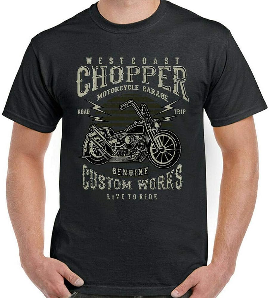 West Coast Chopper Biker TShirt Custom Works Mens Motorbike Motorcycle