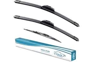 VTOGOI Wiper Blades With Rear Wiper Blades Set For 2008-2016 Chrysler Town & Country Automotive Replacement Windshield Wiper Blades, That Meet OEM Quality Easy DIY Install 26"+20"+16" (Set of 3)