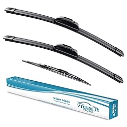 VTOGOI Wiper Blades With Rear Wiper Blades Set For