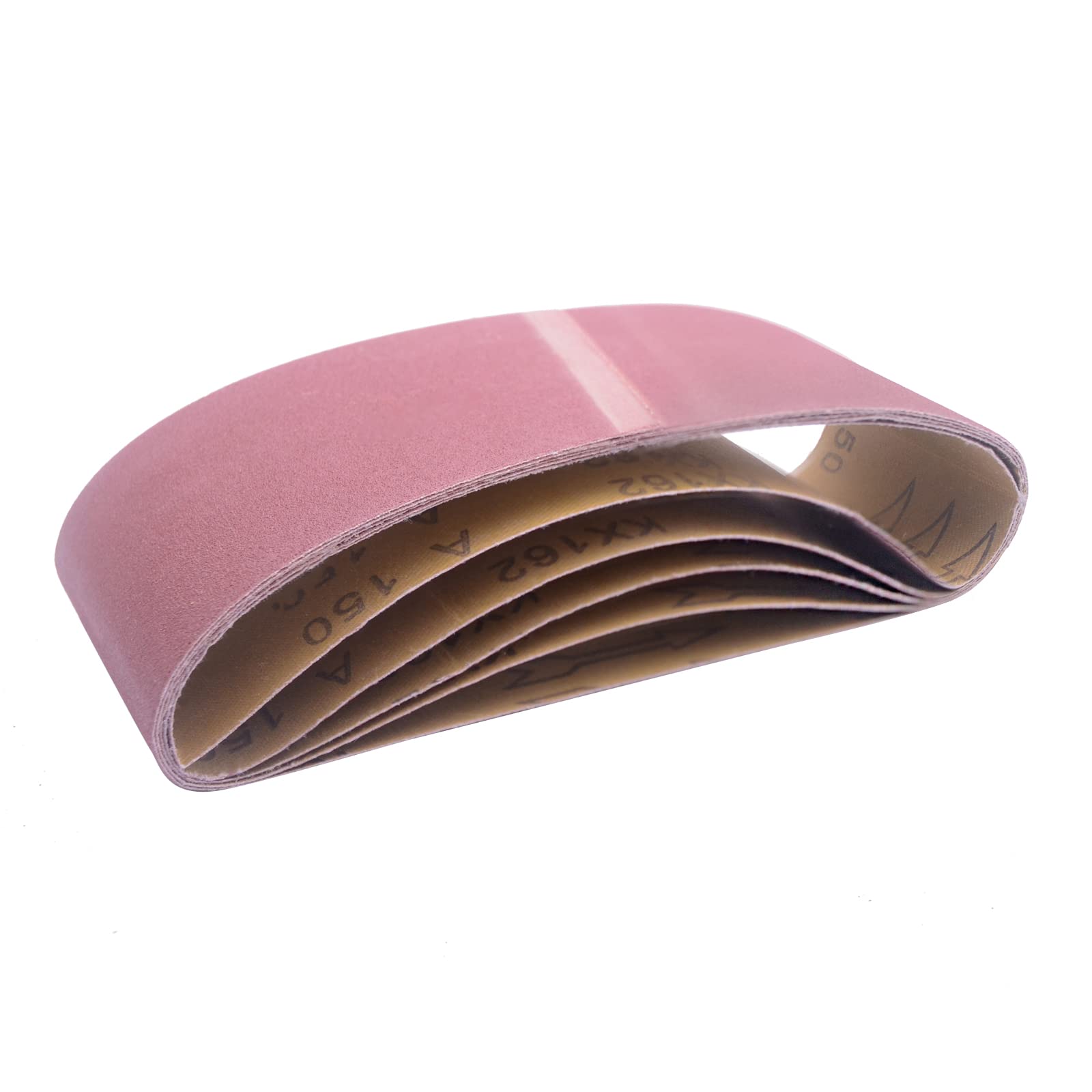 Sanding Belt, 25 Pack 80/120//150/240/400 Grits Sanding Belts, Grinding Aluminium Bands, Polisher Oxide Sander Sanding Belt Abrasive Belt (75mm*533mm)