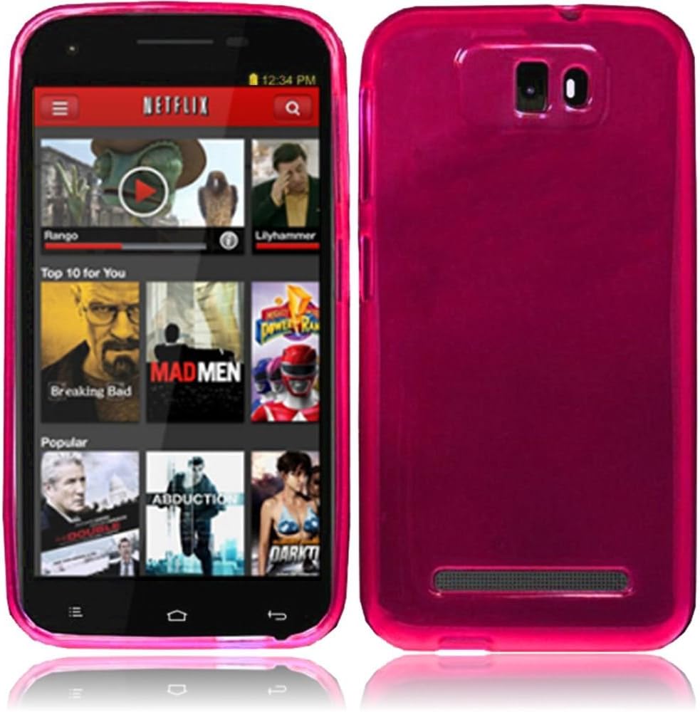 HRW Compatible With BLU Studio 5.5 Frosted TPU Cover Case - Hot Pink