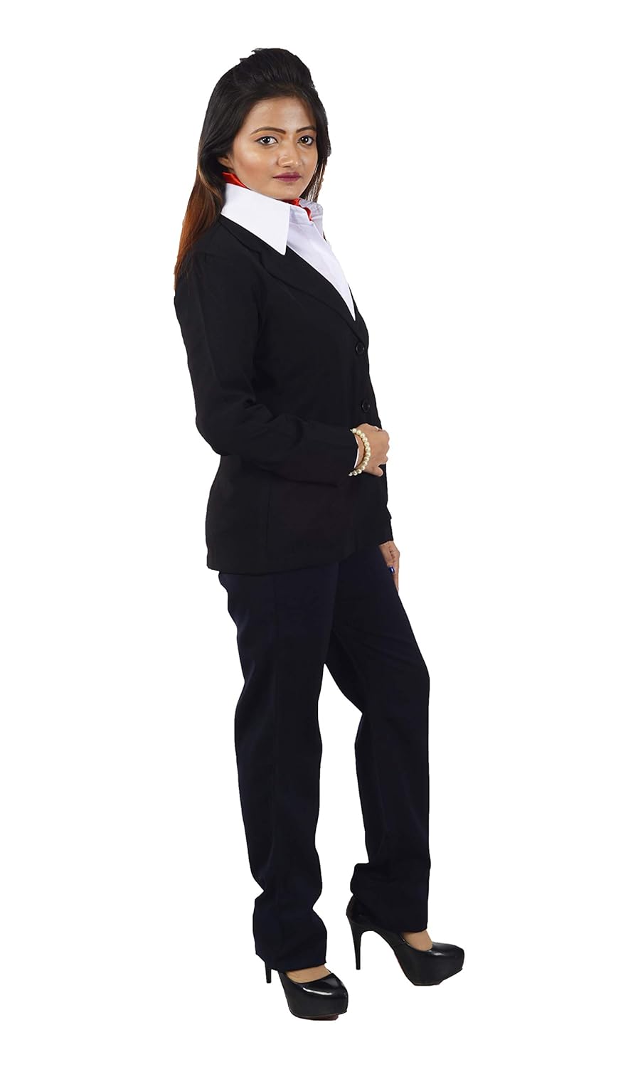 women's formal blazer black