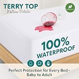 Dudu N Girlie Waterproof Cot Bed Mattress Protector 140x70 - Breathable view 4