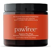 pawTree Gastro Pro Plus&reg; for Dogs and Cats - Probiotics, Prebiotics and Digestive Enzymes - for Sensitive Stomach, Digestive Issues, Loose Stool, and Bad Gas (60 ct)