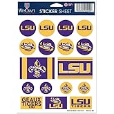 NCAA Louisiana State University LSU Tigers 5 x 7 inch Sticker Sheet