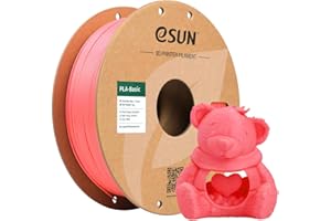 eSUN PLA Basic Filament 1.75mm, 1KG Spool (2.2 LBS) High Speed Printing 3D Printer PLA Filament,Designed for Fast Printing, Pink