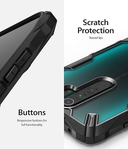 Ringke Fusion-X Compatible with Redmi Note Pro Case, Clear Back