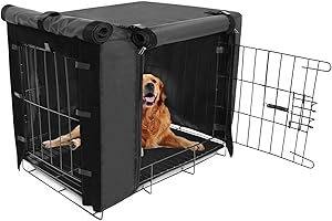 Durable Dog Crate Cover Double Door for Large pet Cover Kennel Covers Universal Fit for 36 inches Wire Dog Crate (36 Inch (36