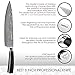 CHEFECO Chef Knife – 8 inch Professional Knife-Sharp, German Stainless Steel, with Ergonomic G10 Handle in our Kitchen Knife is like in Military Models – free Case, polishing cloth & Stylish Gift Box