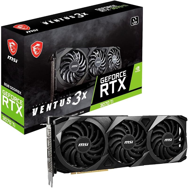 MSI RTX 3070 Ti Ventus 3X 8G OC Graphics Card GDDR6X Ampere Nvlink Tri-Frozr 2