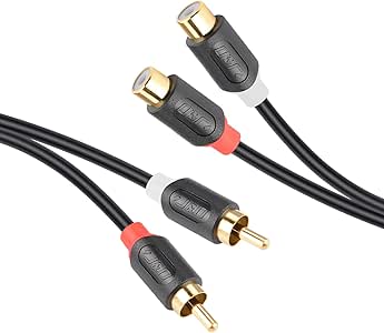 Audio Jack Extension Cable Kenable Slimline PRO 3.5mm Jack To Jack Stereo Audio Cable Lead Gold 0.3m Black 3.5mm Extension Cable