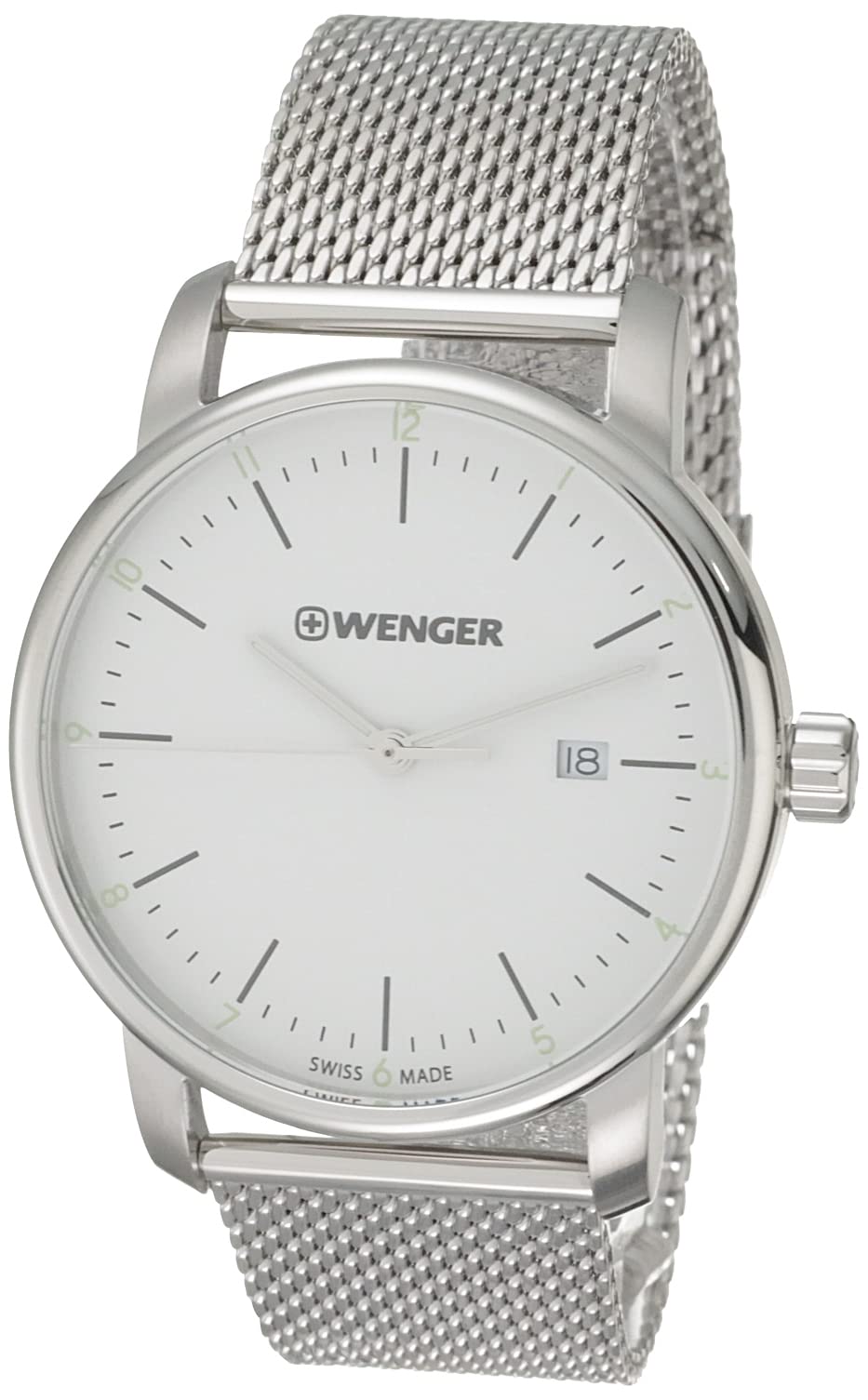 Wenger Men's Analog Quartz Watch with Stainless-Steel Strap 01.1741.113