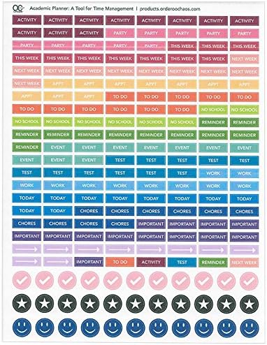 Academic Planner: A Tool for Time Management Student Stickers