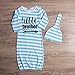 Mellons Newborn Baby Boys Girls pajamas Letter Printed Stripe Long Sleeve sleepers with hat
