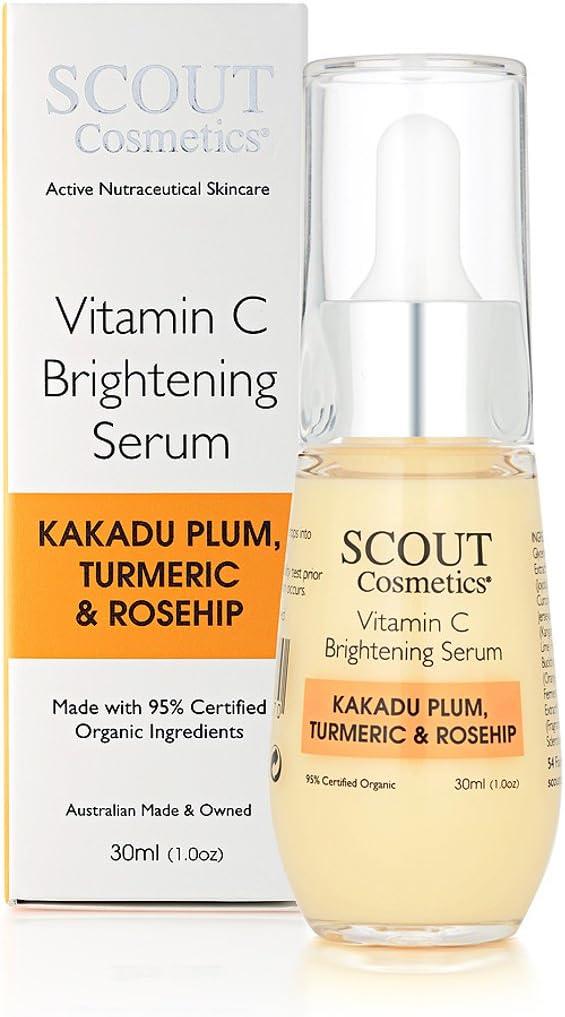 SCOUT Cosmetics Vitamin C Brightening Face Serum With Kakadu Plum, Turmeric & Rosehip