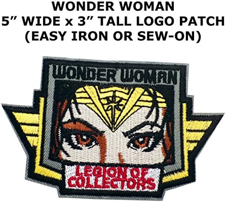 Wonder Woman Logo (Superman / Supergirl / Batman) Superhero Superheroes Theme DC & Marvel Comics Cartoon Movie Films Cosplay DIY Decorative Embroidered Iron or Sew-on Patch By US Family Brand